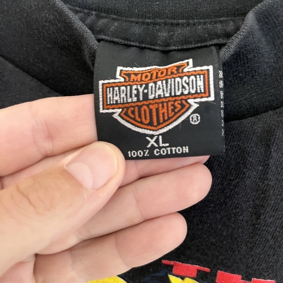 Vintage 1992 Harley Davidson Tasmanian Devil Long Sleeve Tshirt XL - Picture 4 of 6